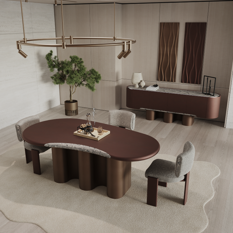 Brio Dining Set – Sculptural Contemporary Dining Collection