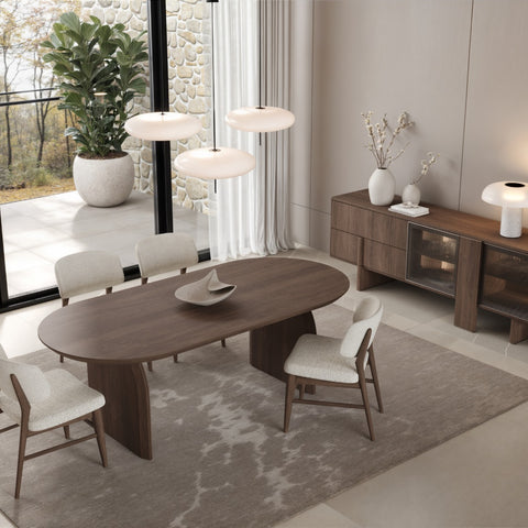 DANCE Modern Dining Set with Console & Mirror