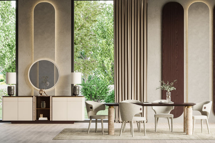 ESRA Dining Set with 8 Chairs