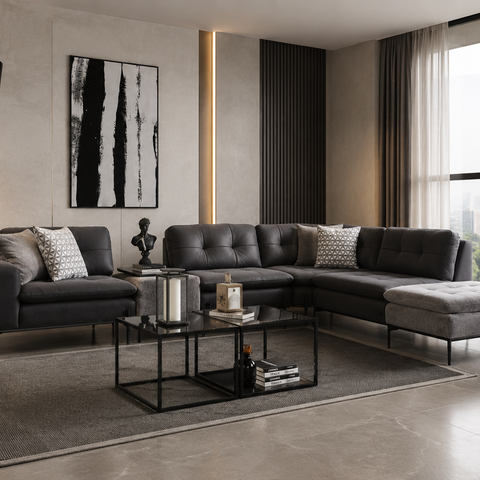 PUFFY L-Shaped Corner Sofa