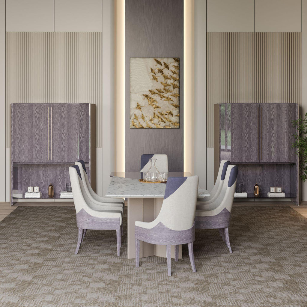 CROSS Dining Set with 8 Chairs