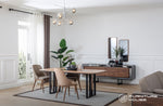 MOZART Modern Dining Set with Console & Mirror