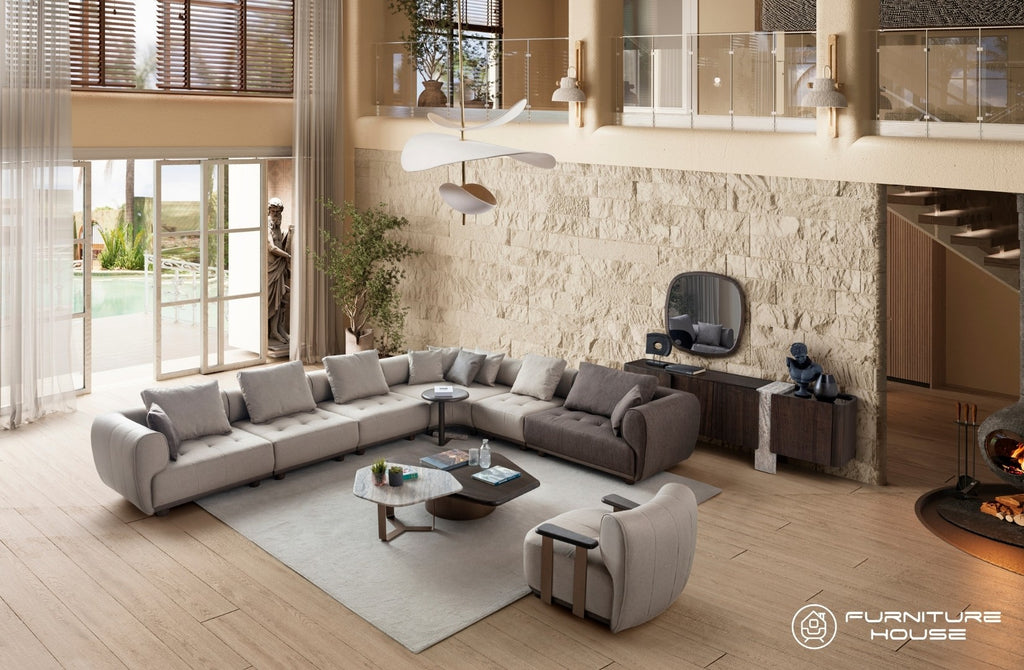 ARTE Modern Corner Sofa Set