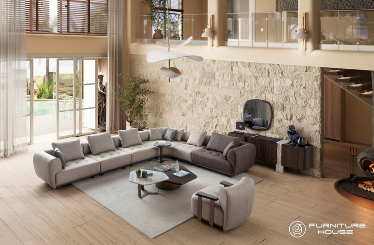 ARTE Modern Corner Sofa Set