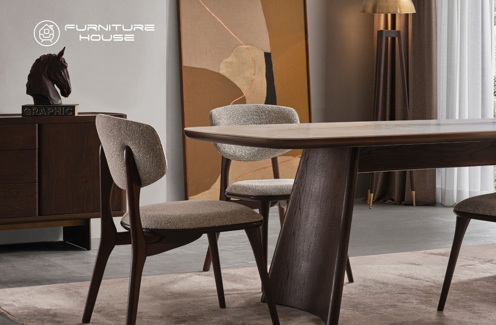 ELISA modern Dining Set with Console & Mirror