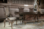 VENEDIK Classic Dining Set with Bar Cabinet