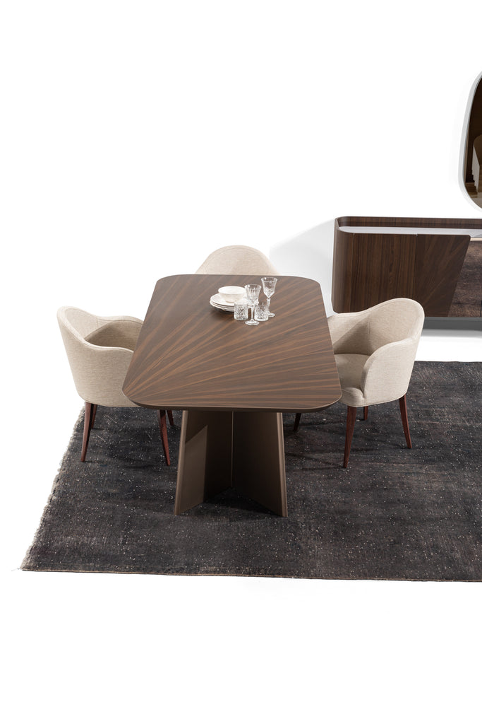 TORONTO Modern Dining Set with Console & Mirror