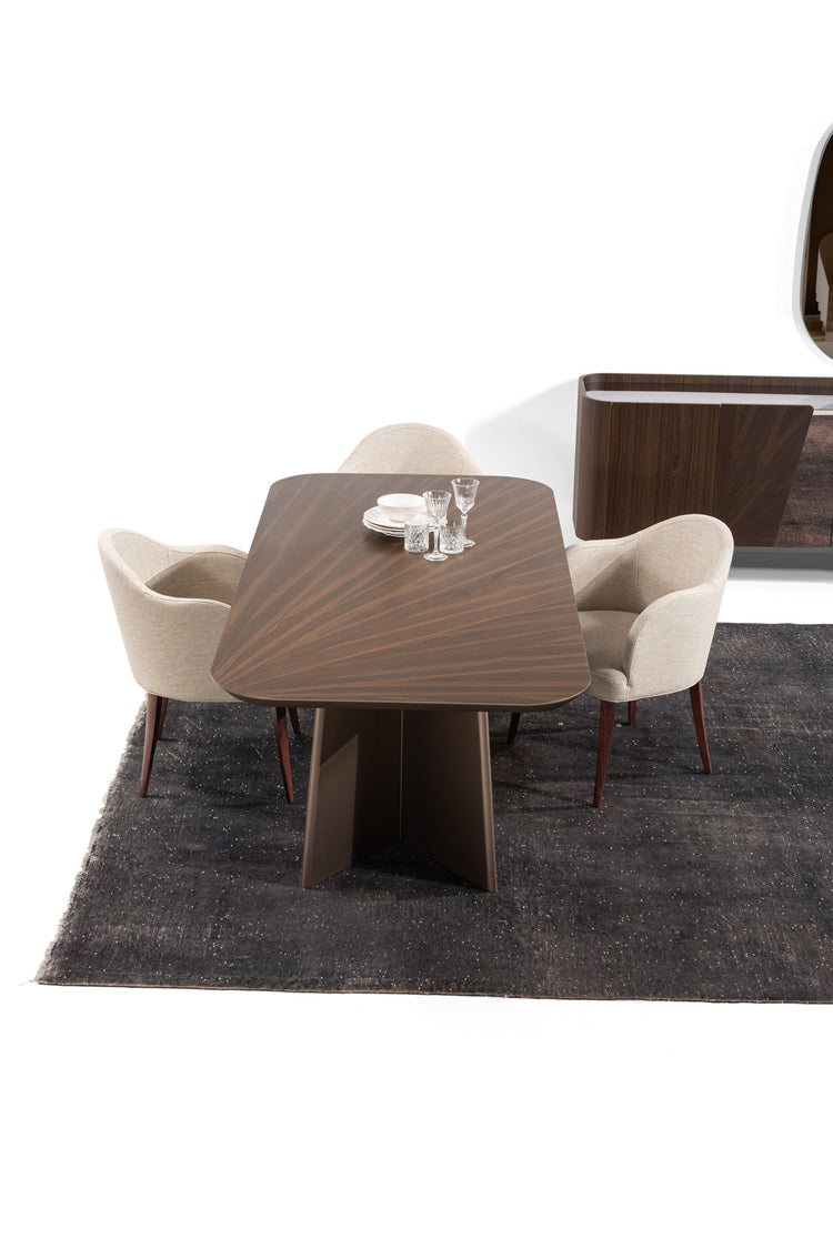 TORONTO Modern Dining Set with Console & Mirror