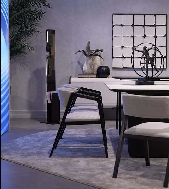MARTIAL Modern Dining Set with Console & Mirror