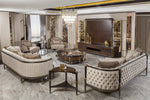 VICTORIA Luxury Sofa Set (3+3+1+1) with Coffee Tables