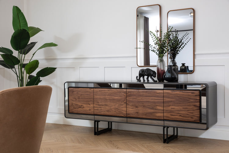 MOZART Modern Dining Set with Console & Mirror
