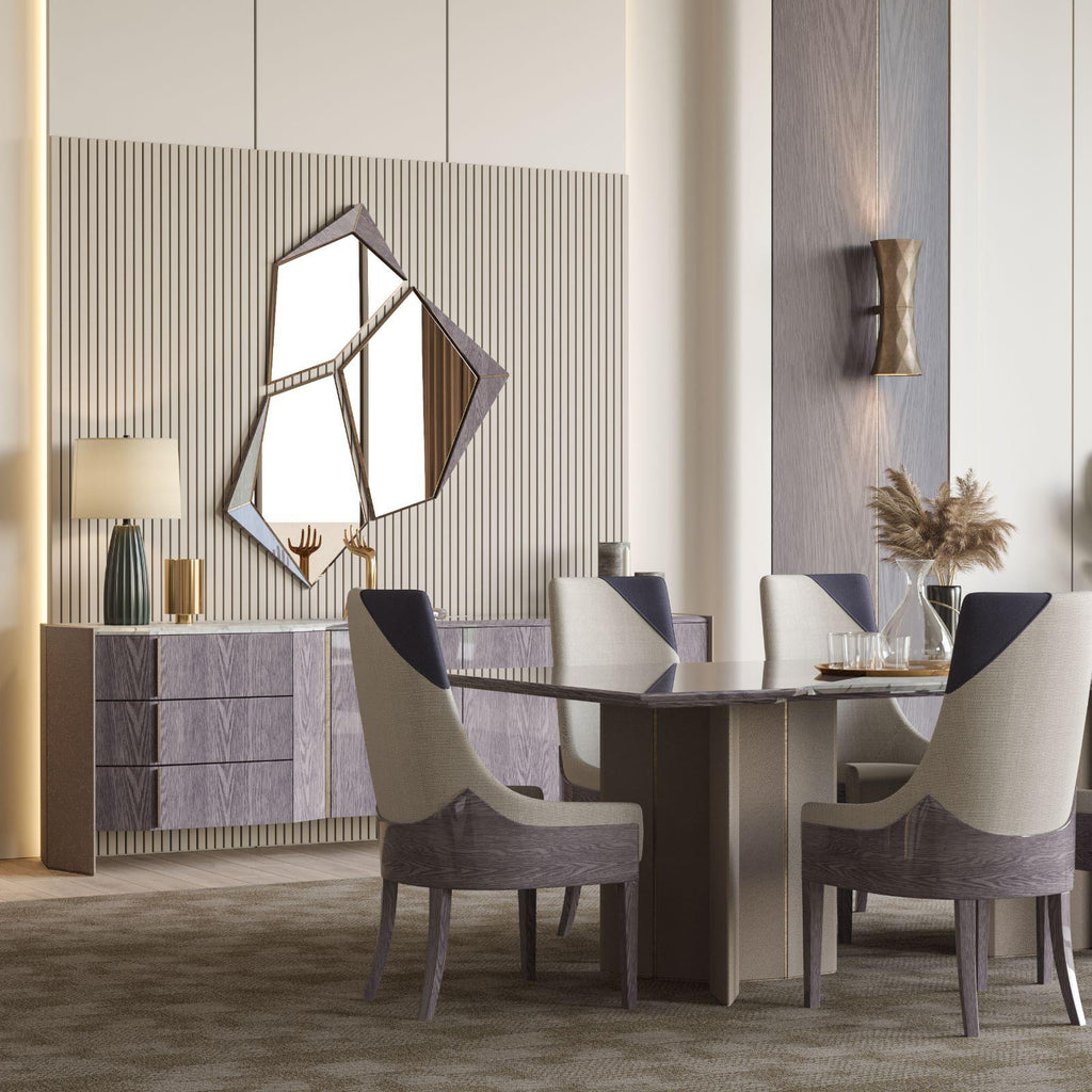 CROSS Dining Set with 8 Chairs