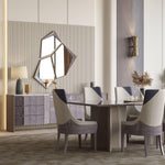 CROSS Dining Set with 8 Chairs