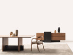 MARTIAL Modern Dining Set with Console & Mirror