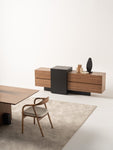 MARTIAL Modern Dining Set with Console & Mirror
