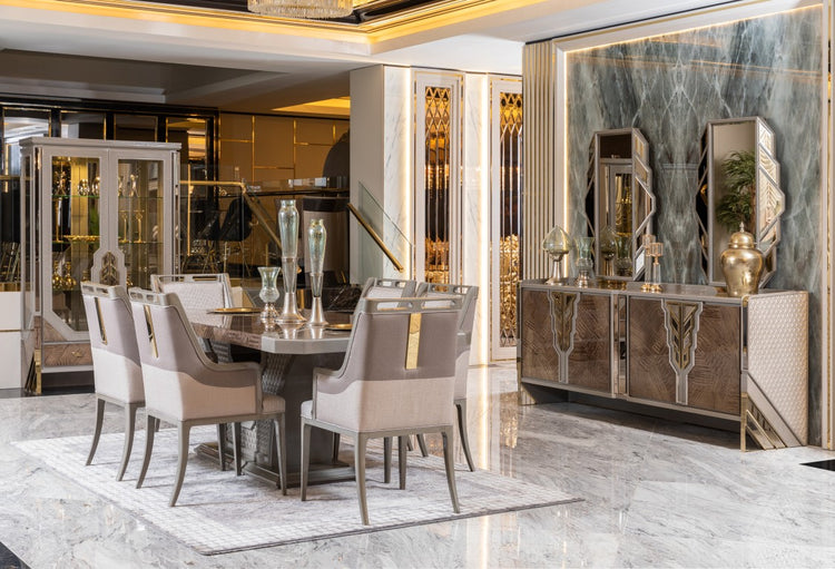 VENEZIA Modern Dining Set – 8 Seater