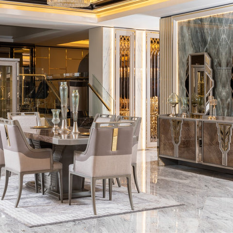 VENEZIA Modern Dining Set – 8 Seater